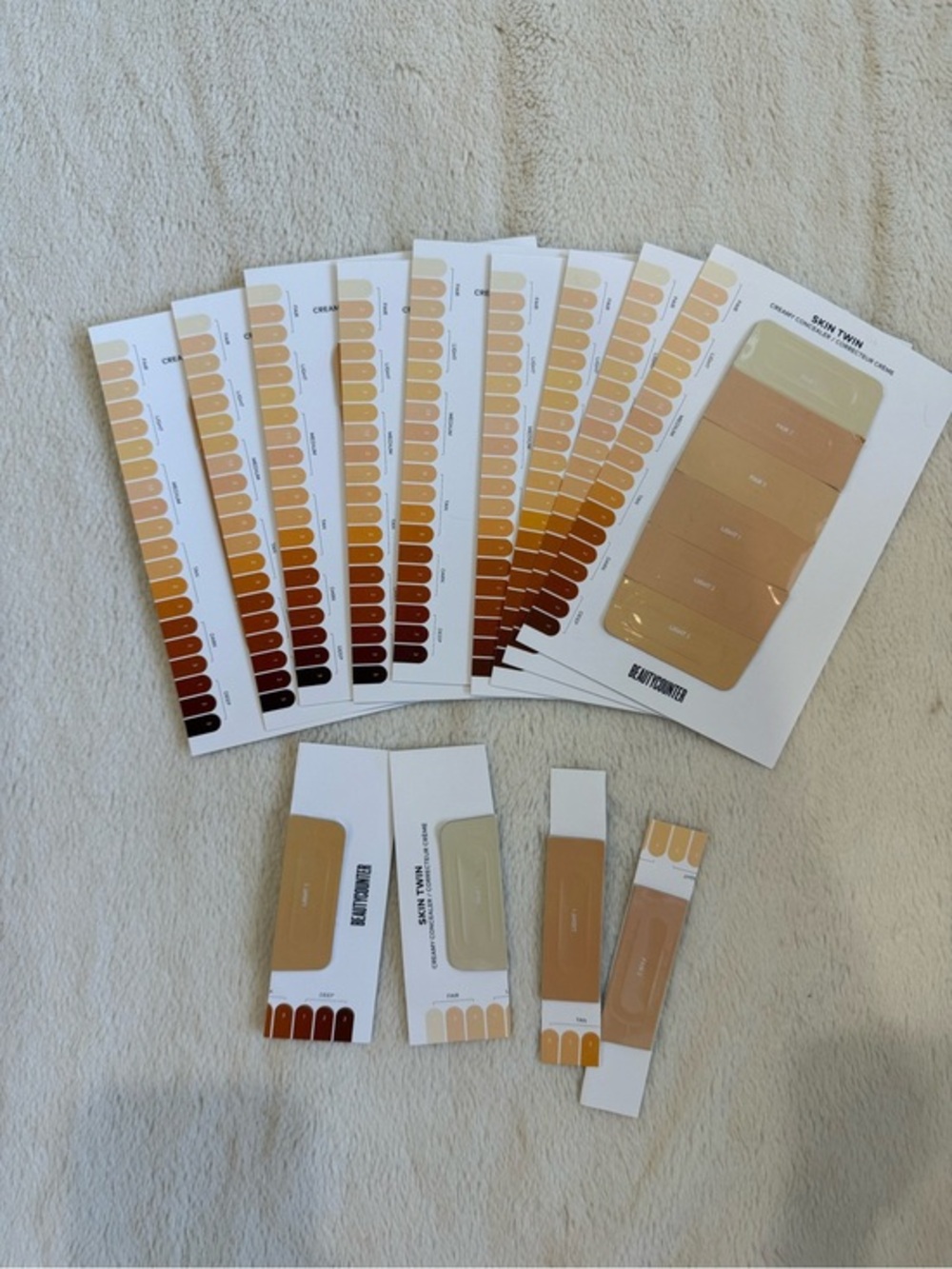 Bundle of Beautycounter Skin Twin Creamy Concealer Sample Packs